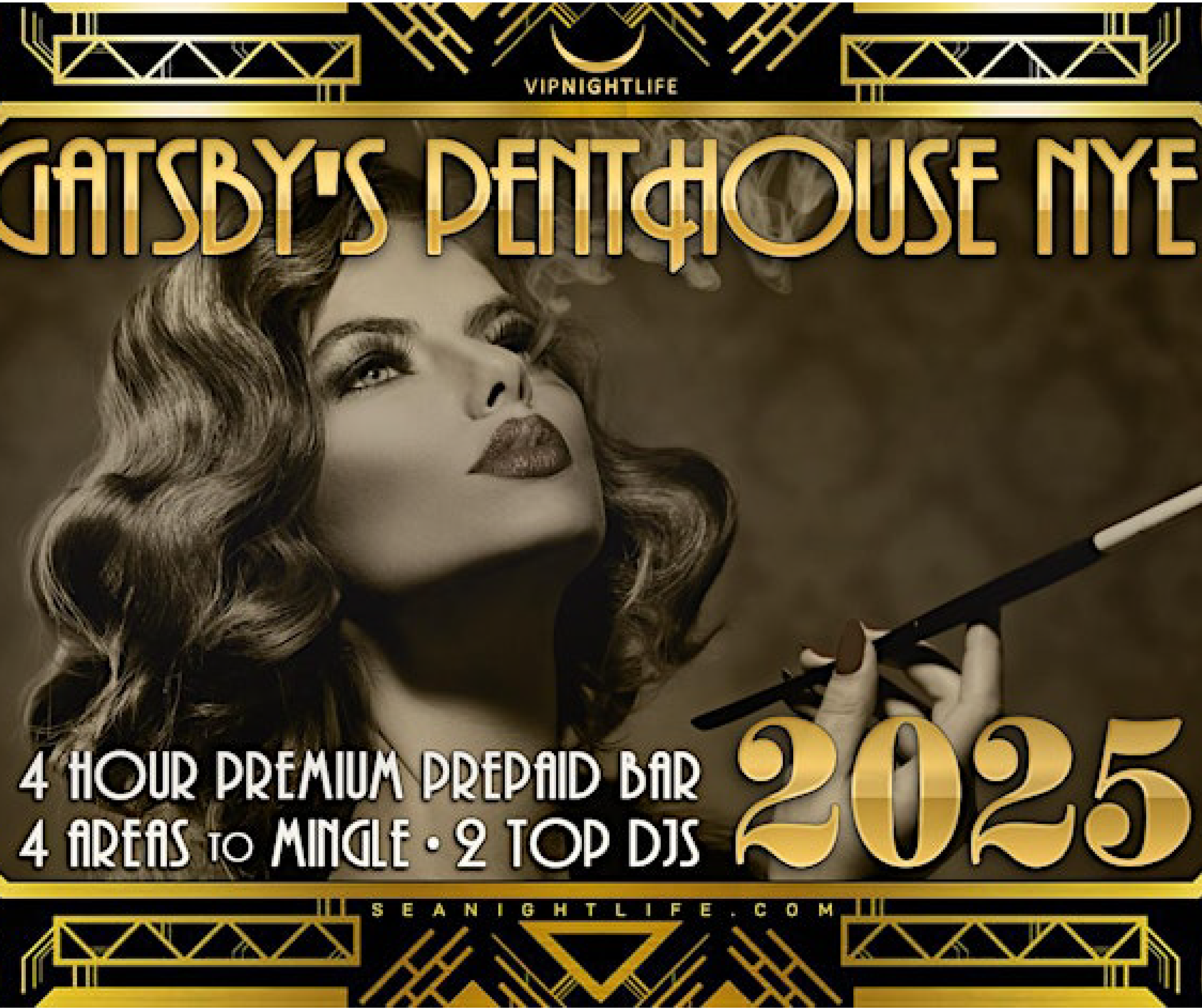 Seattle New Years Eve Party 2025 | Gatsby's Penthouse